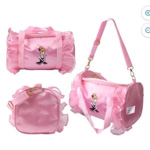 New Pink Dance Duffel Bag with Cartoon Design girl Dance bag ballet bag lace dec